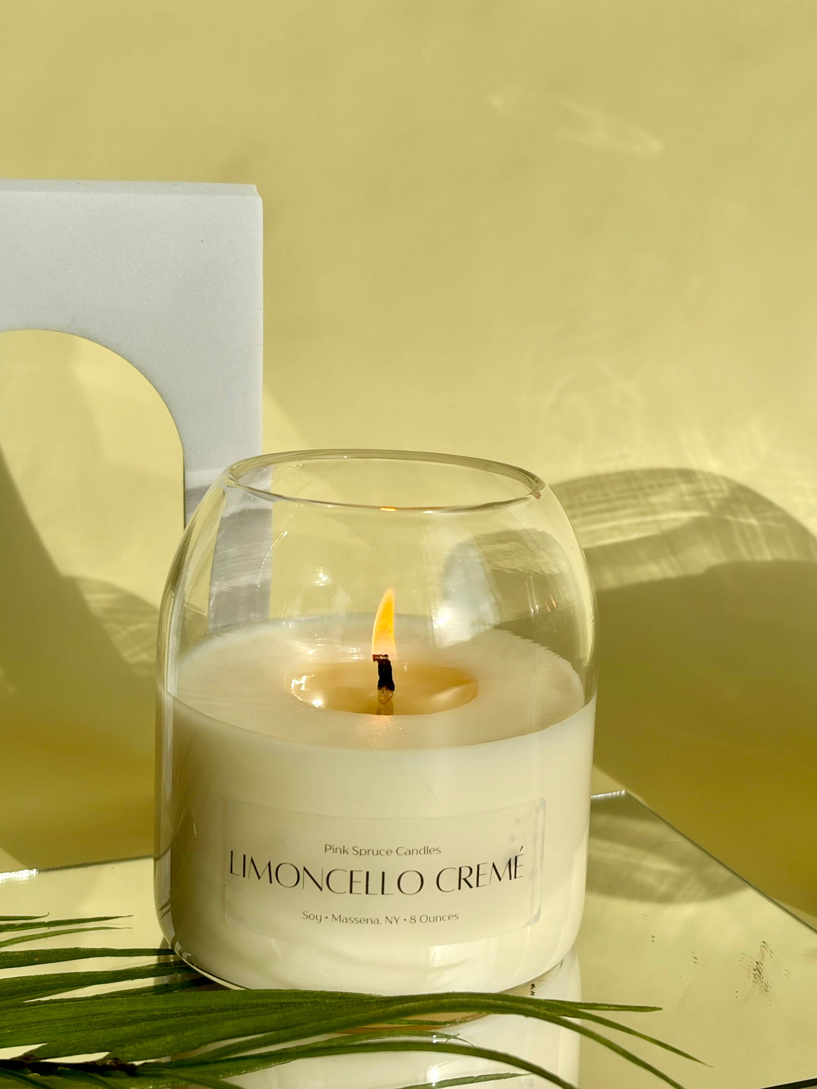 Cork Top Candle - Limoncello crème scent - spring candles