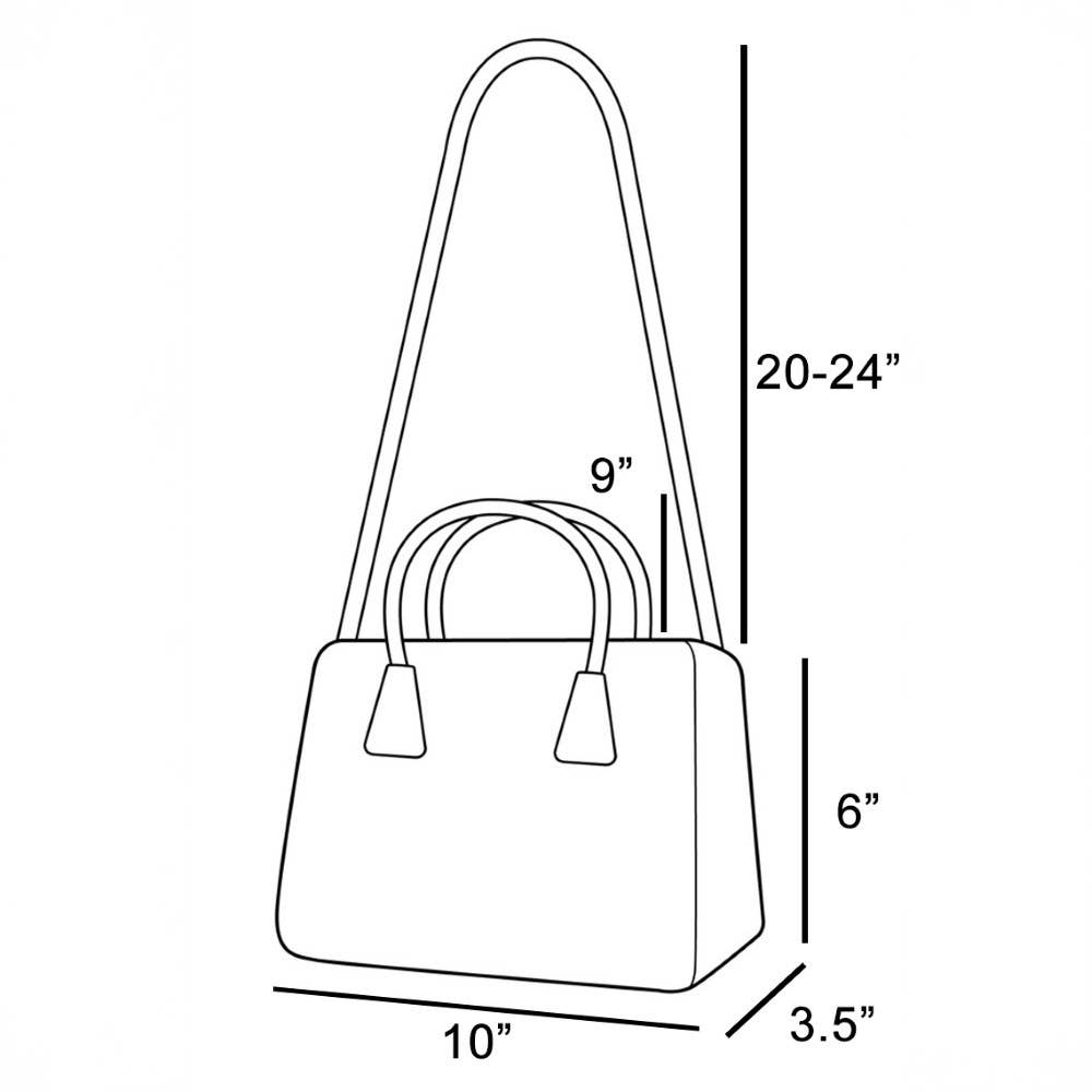 Suede Pouch Shoulder Bag with Turn Lock