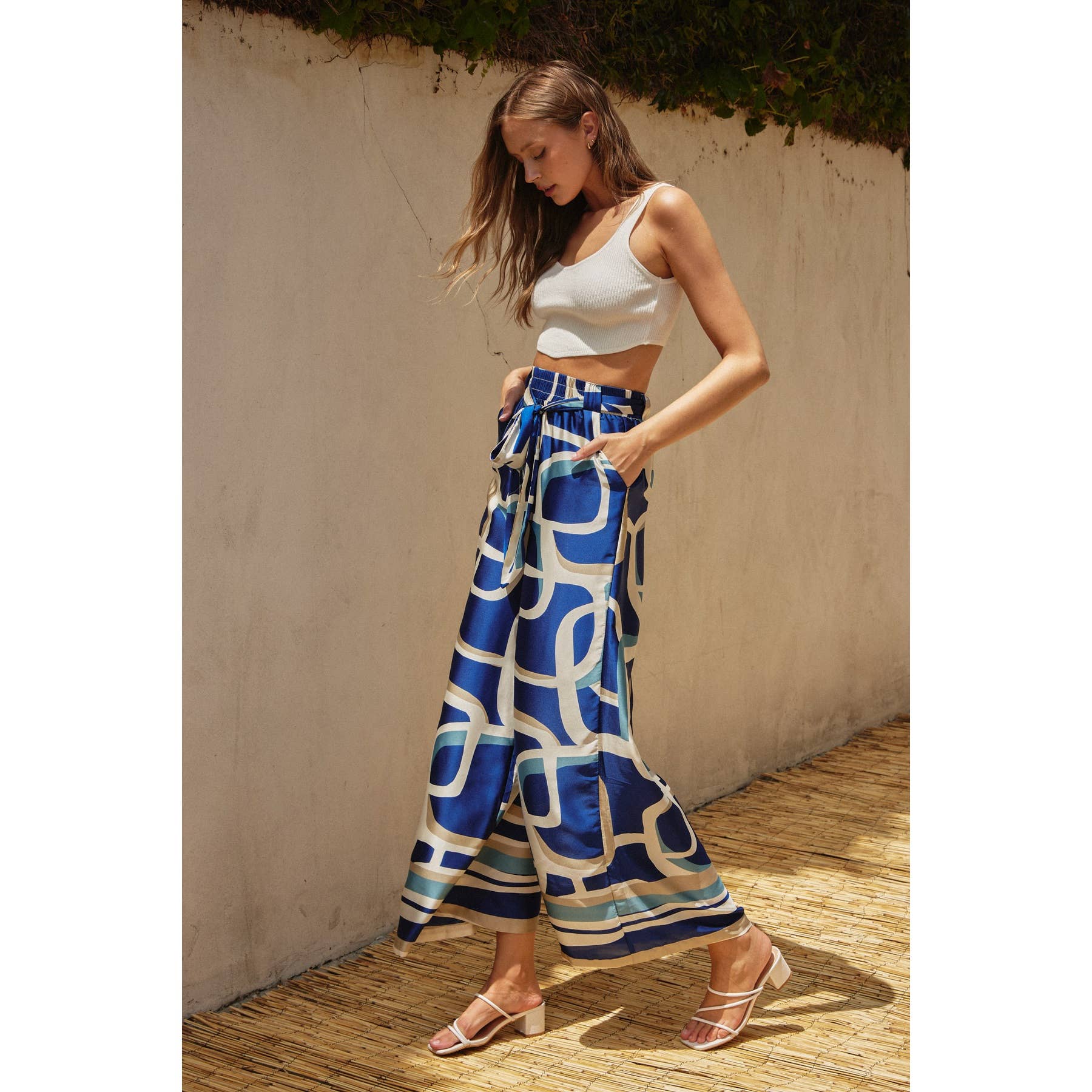 Bubble Bliss Looped Belt Pants