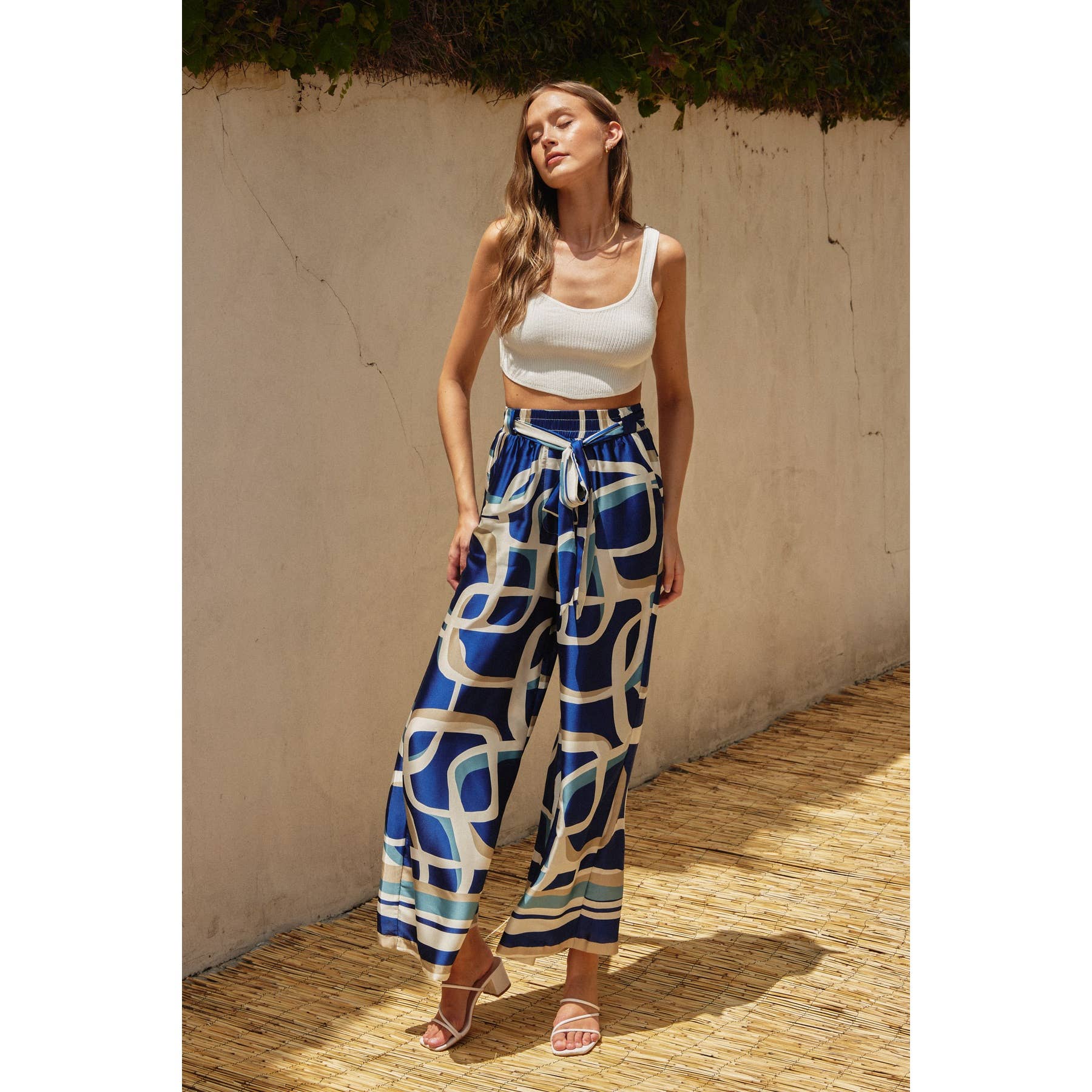 Bubble Bliss Looped Belt Pants