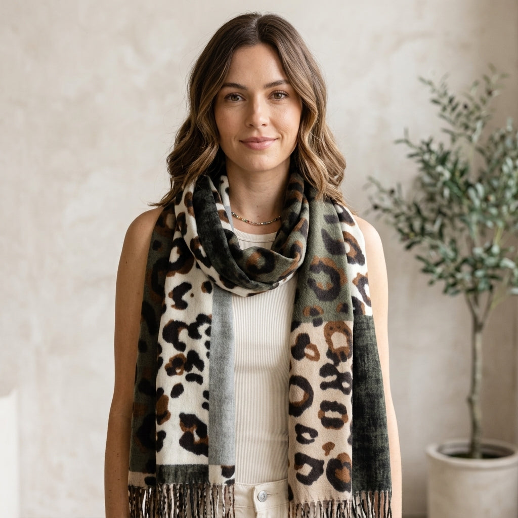 Leopard Print Scarf