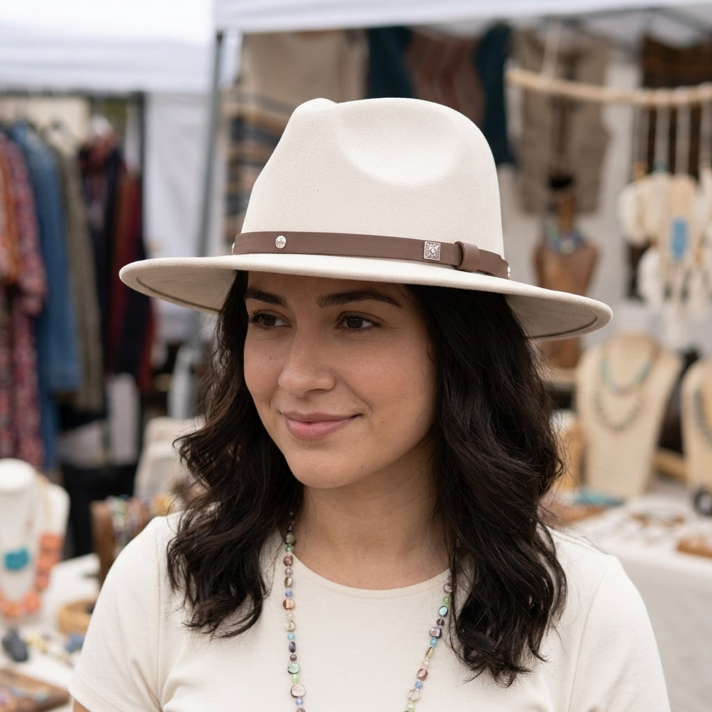Concho Studded Vegan Hat