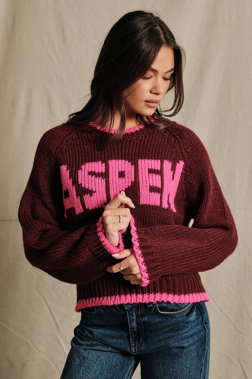 Aspen Graphic Chunky Knit Sweater