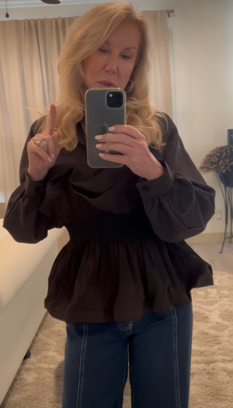 Cinch Ruffle Blouse