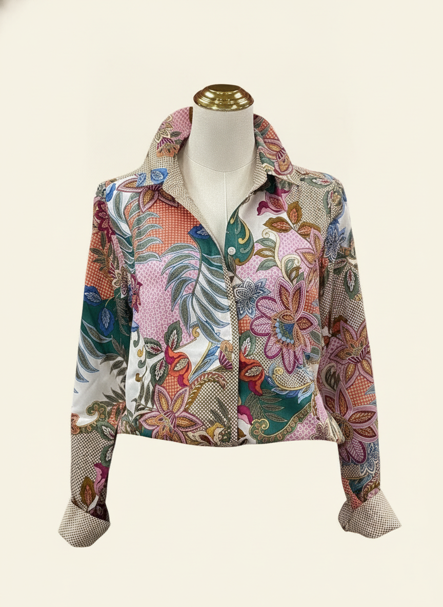 Floral Mixed Print Blouse