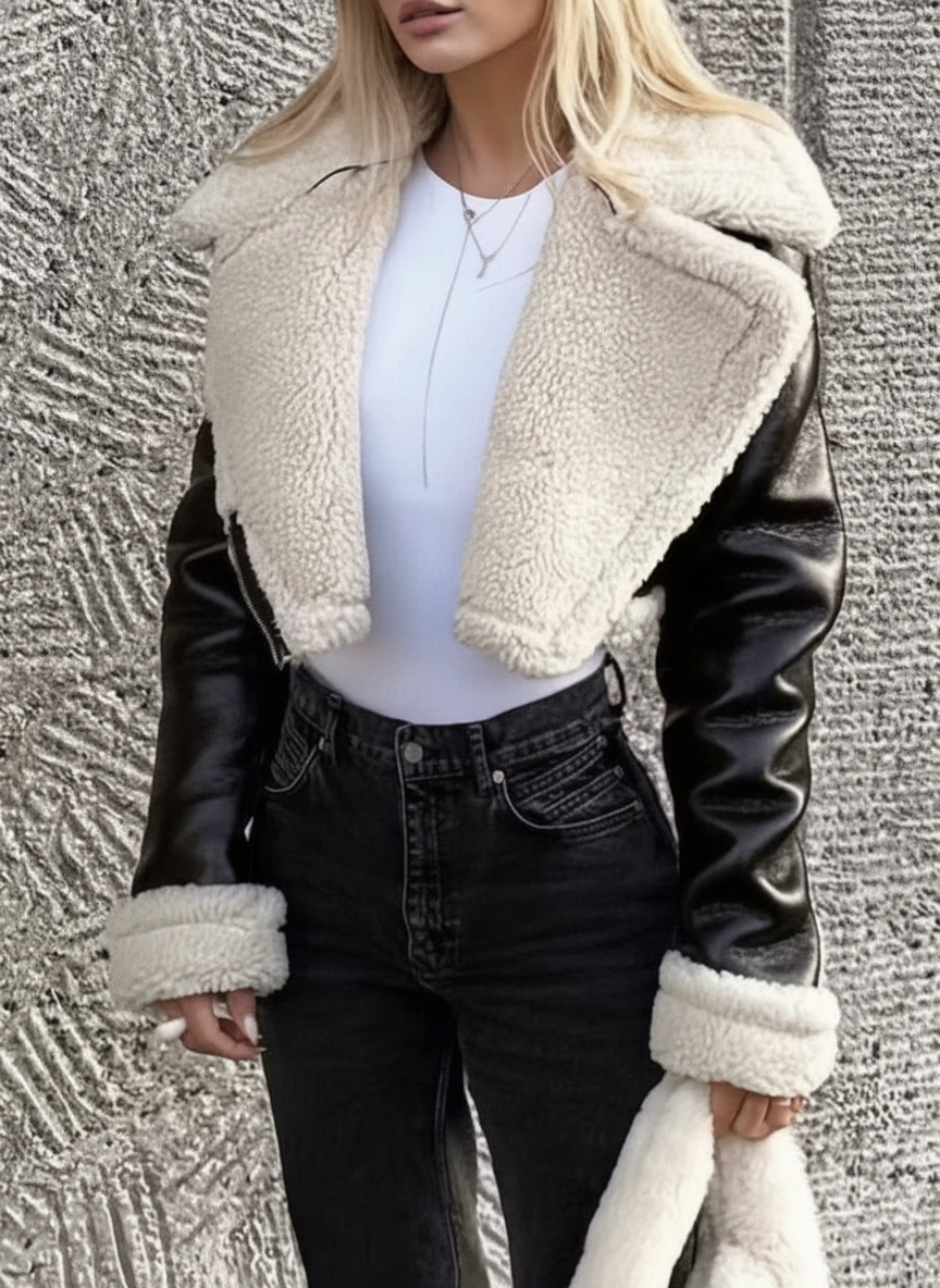 Cropped MOTO Jacket