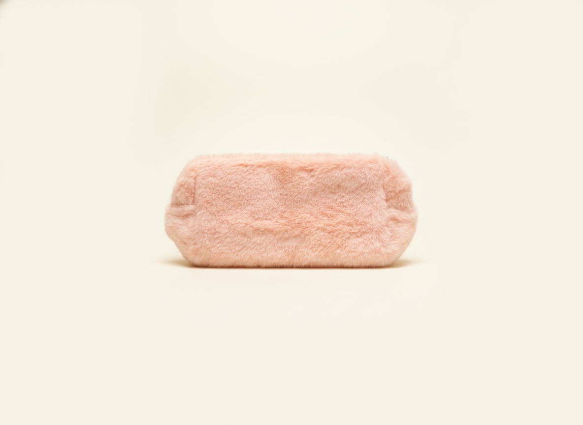 Fuzzy Zipper Bag