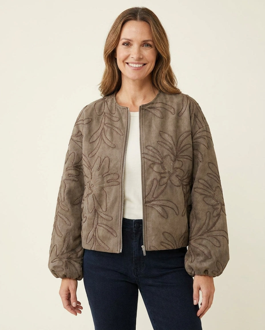 Vegan Suede Jacket
