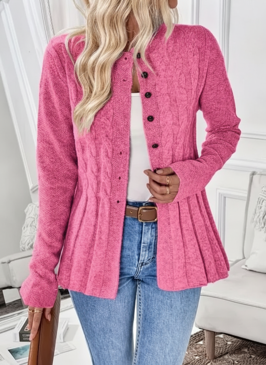 Peplin Pleat Cardi