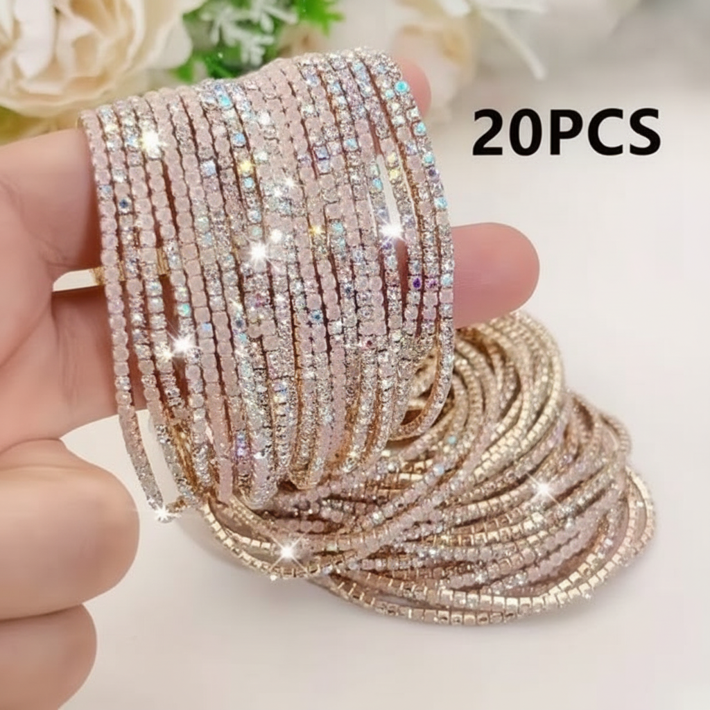 Rhinestone Bracelets Bundle