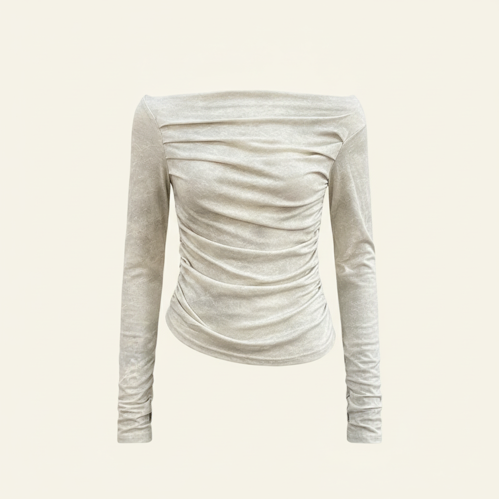 Gathered Off Shoulder Top