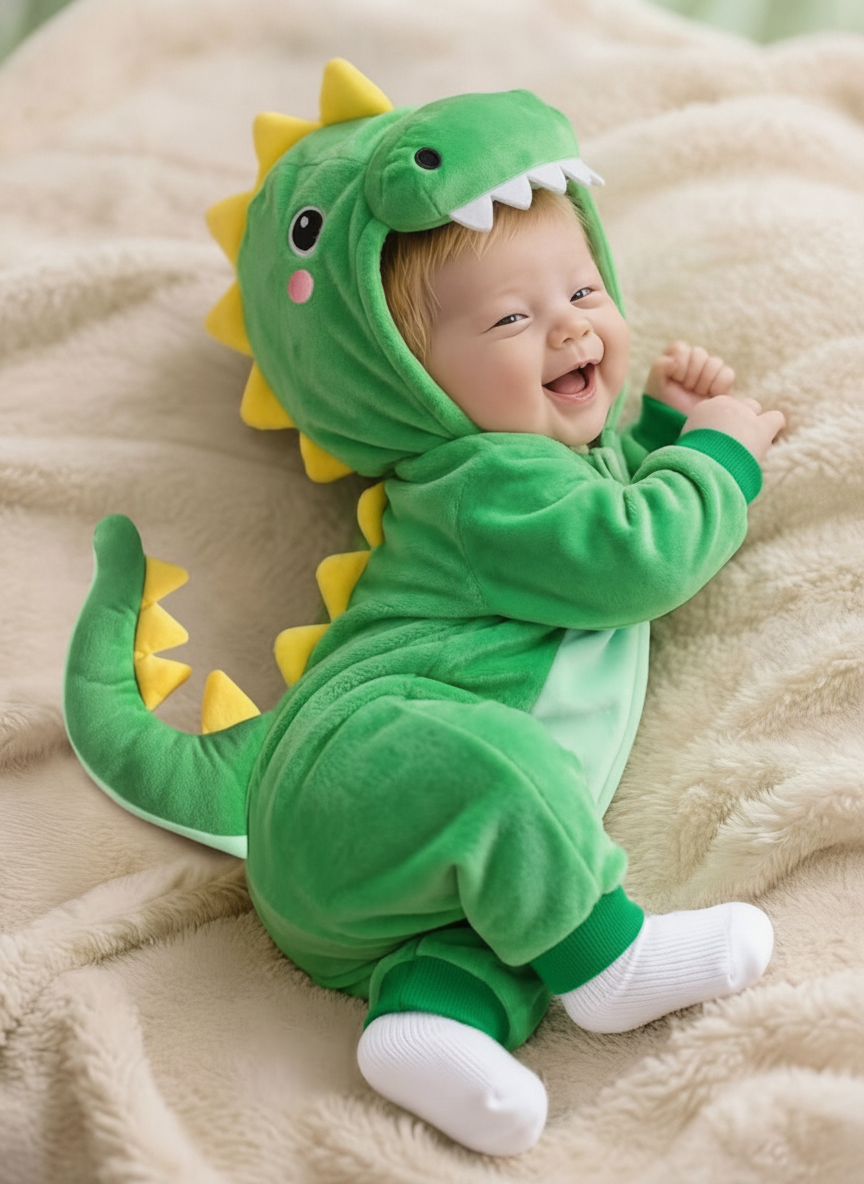 Baby 3d Dino Onesie