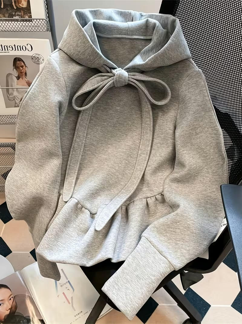 Bow Ruffle Sweatshirt