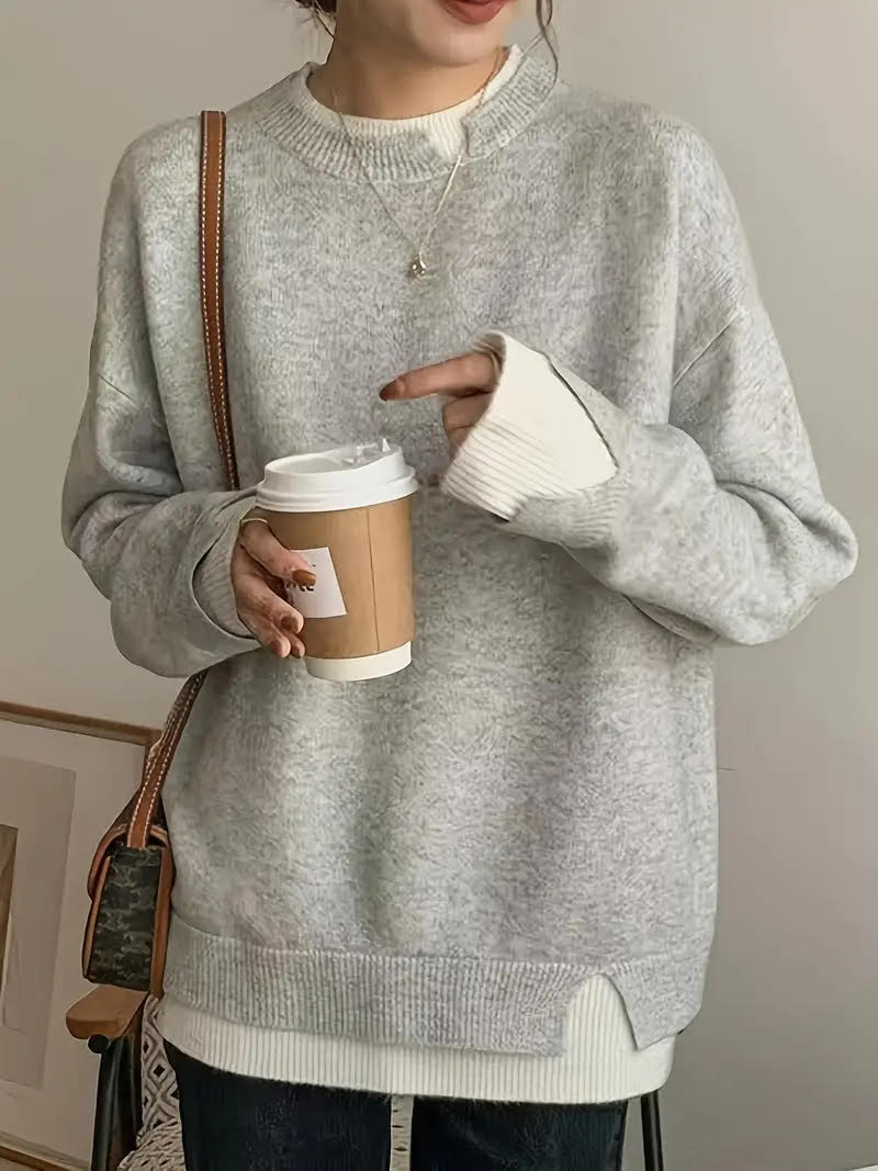 Light Layered Knit Tunic