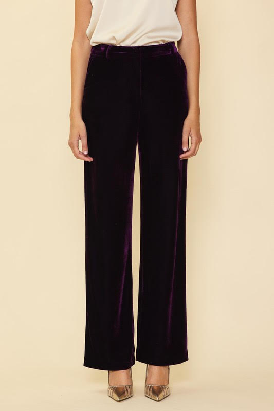 Velvet Zip Pants