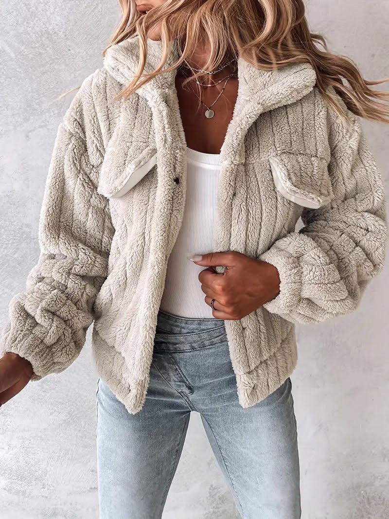 Fluffy Sweater Jacket
