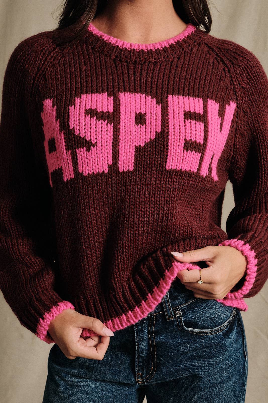 Aspen Graphic Chunky Knit Sweater