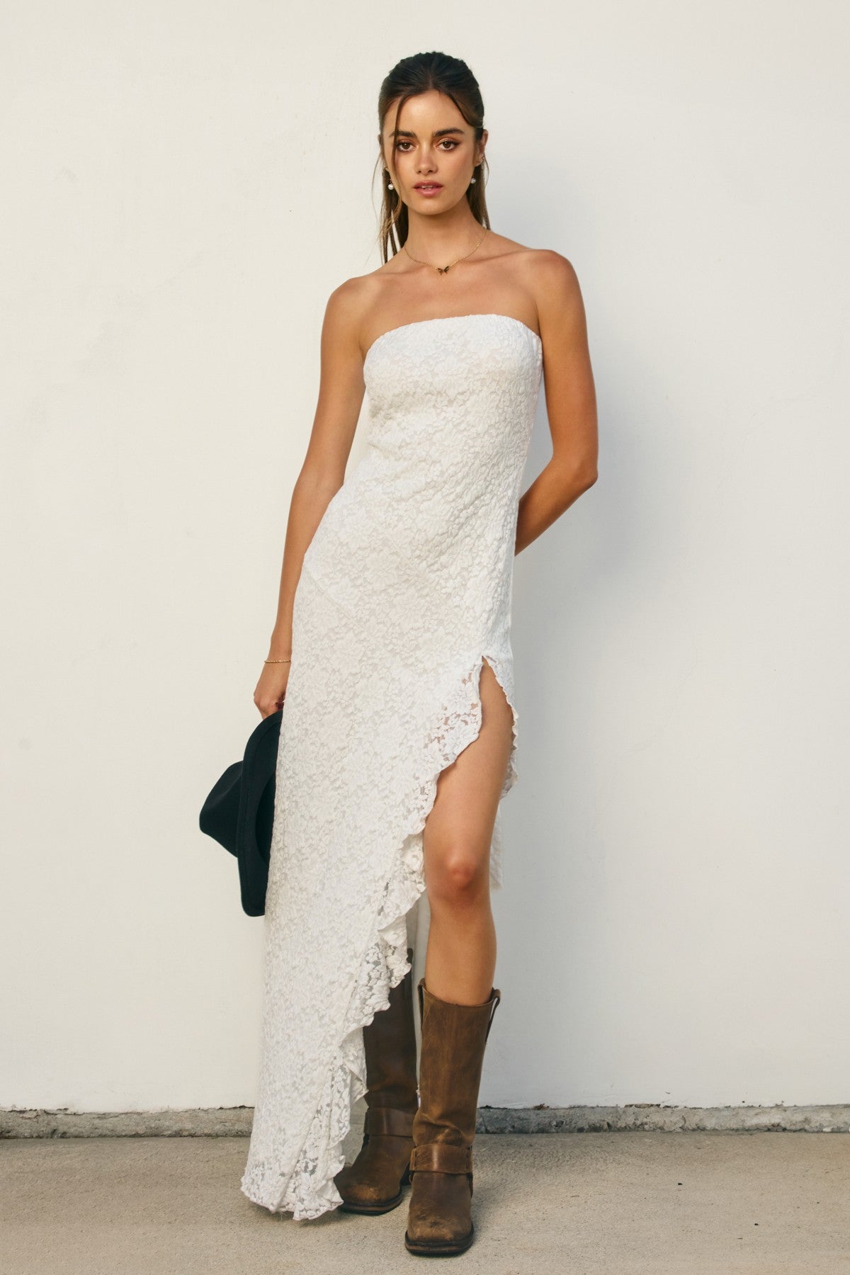 Strapless Lace Dress