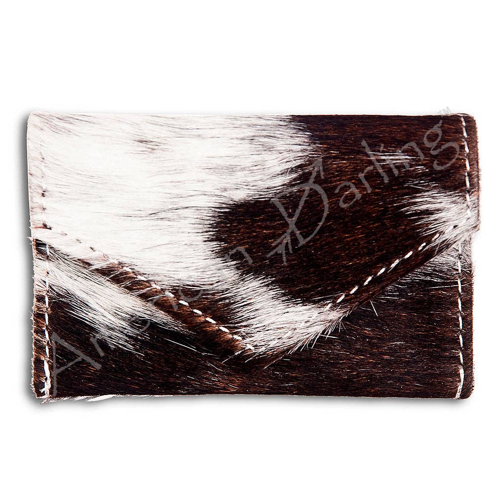 Envelope Hair-On Leather Coin Purse