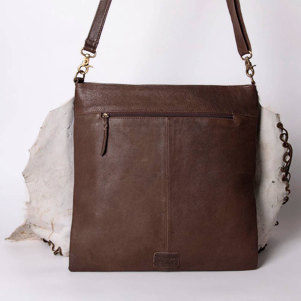 Western Genuine Leather Crossbody Bag