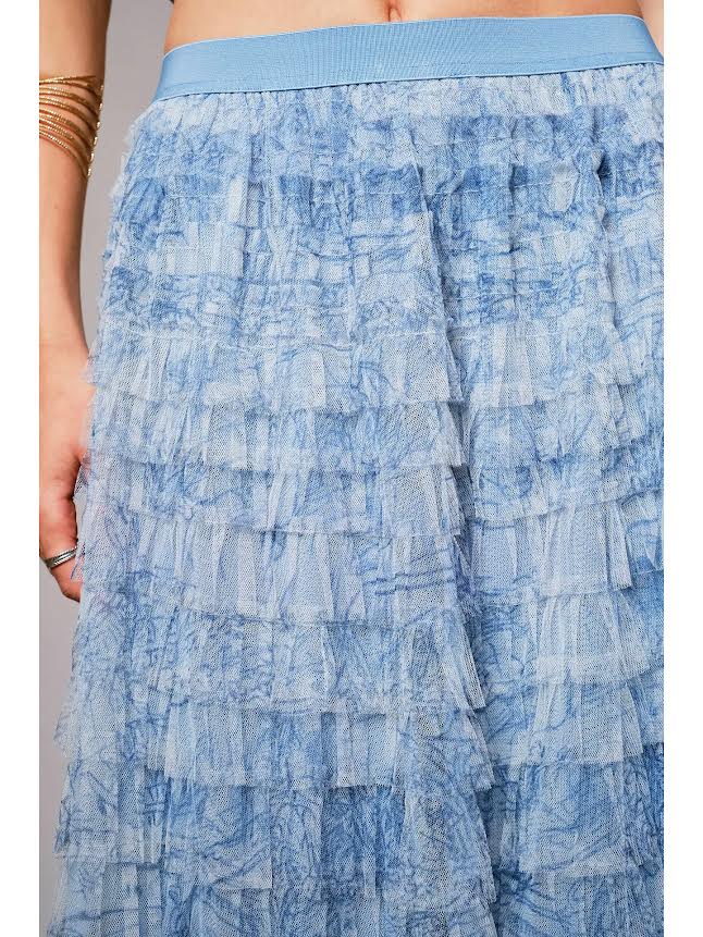 Tiered Lace Maxi Skirt