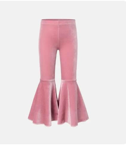 Velour Bell Bottom Pant