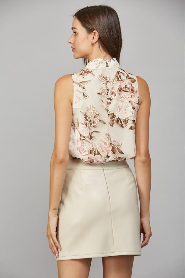 Floral Sleeveless Top