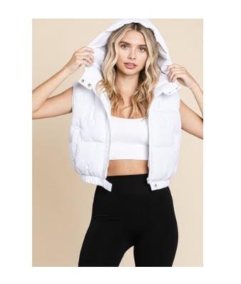 Hooded Puff Vest