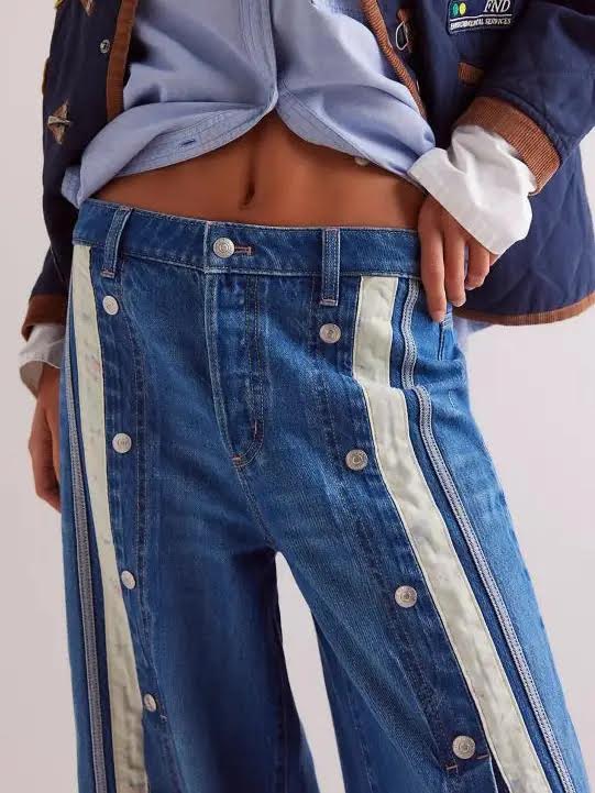 Retro Slit Denim Jean