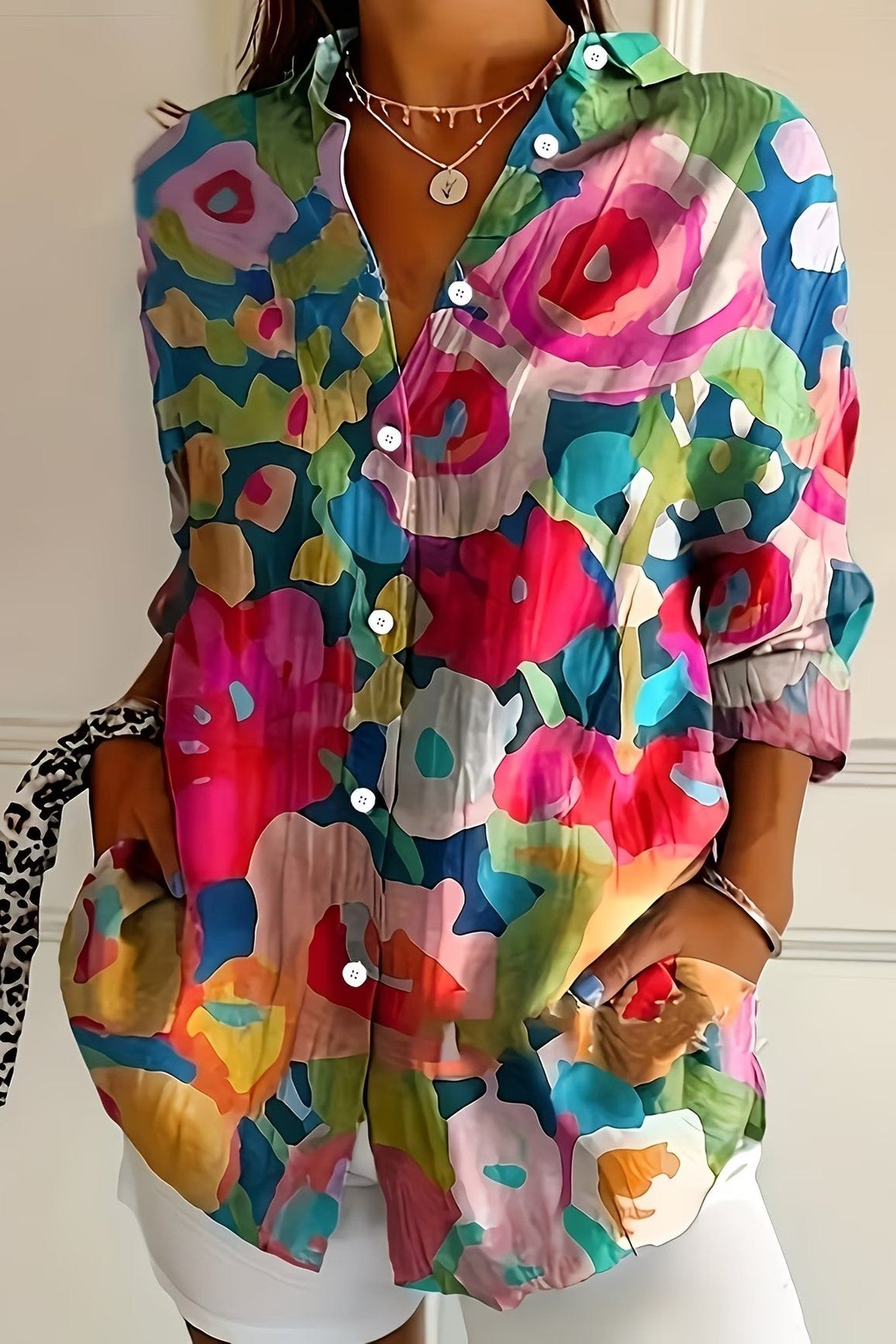 Floral  Abstract Blouse