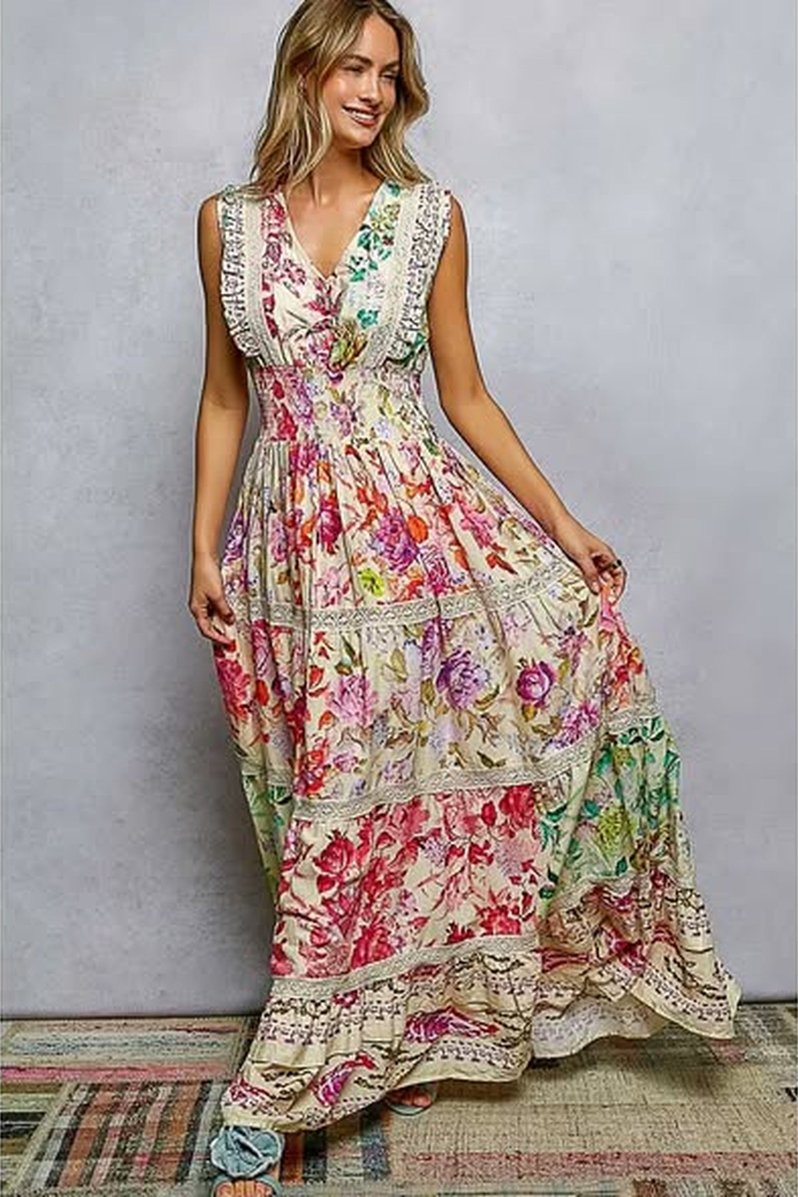 Floral Boho Maxi Dress