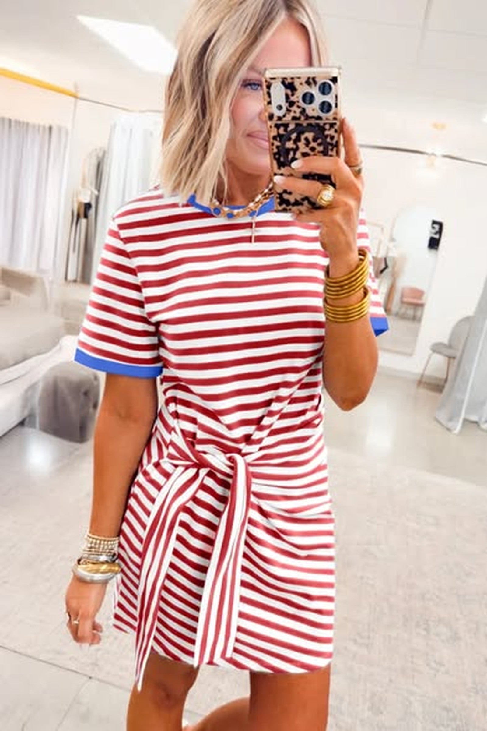 Stripe Tie Dress