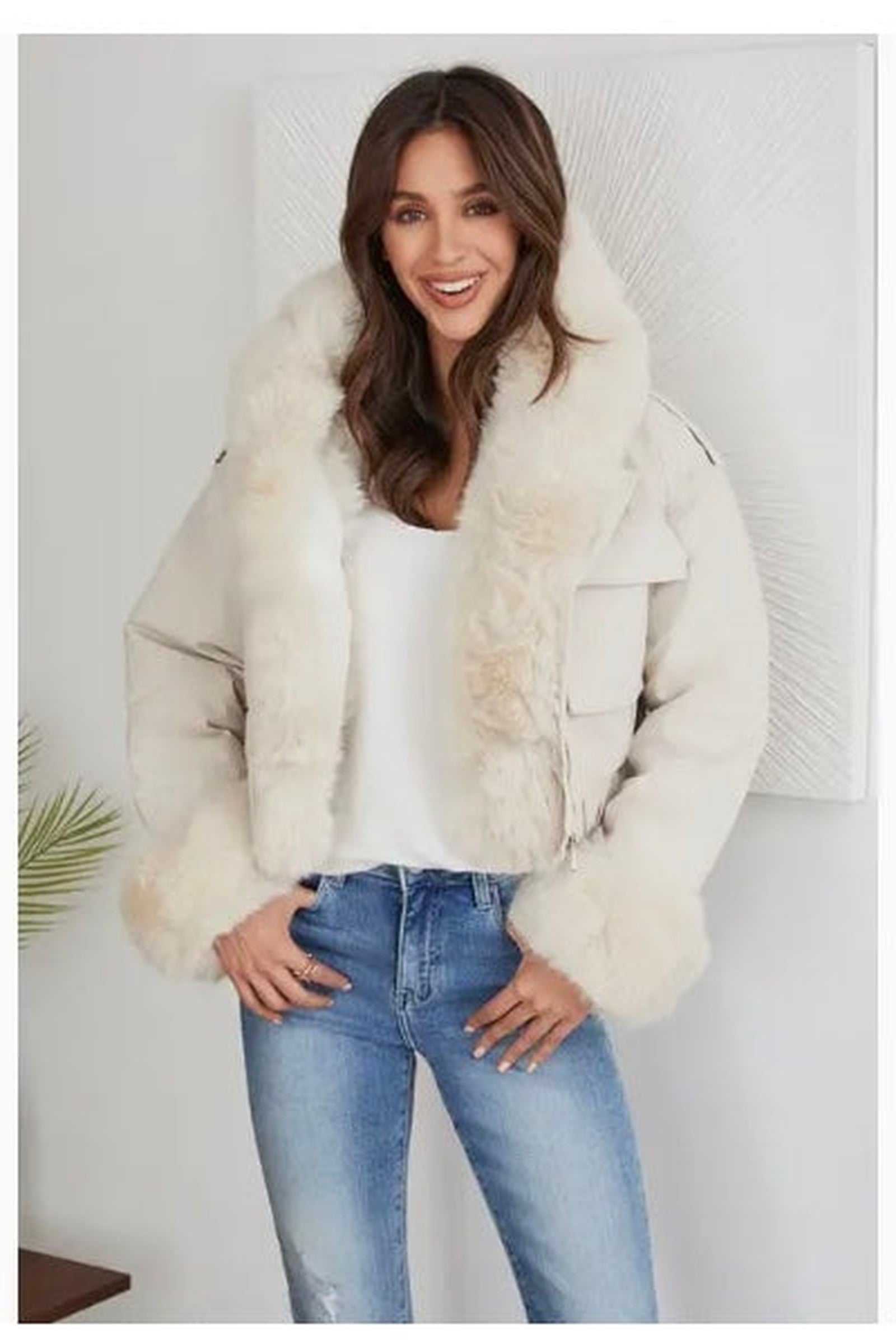 Fur Trim Jacket