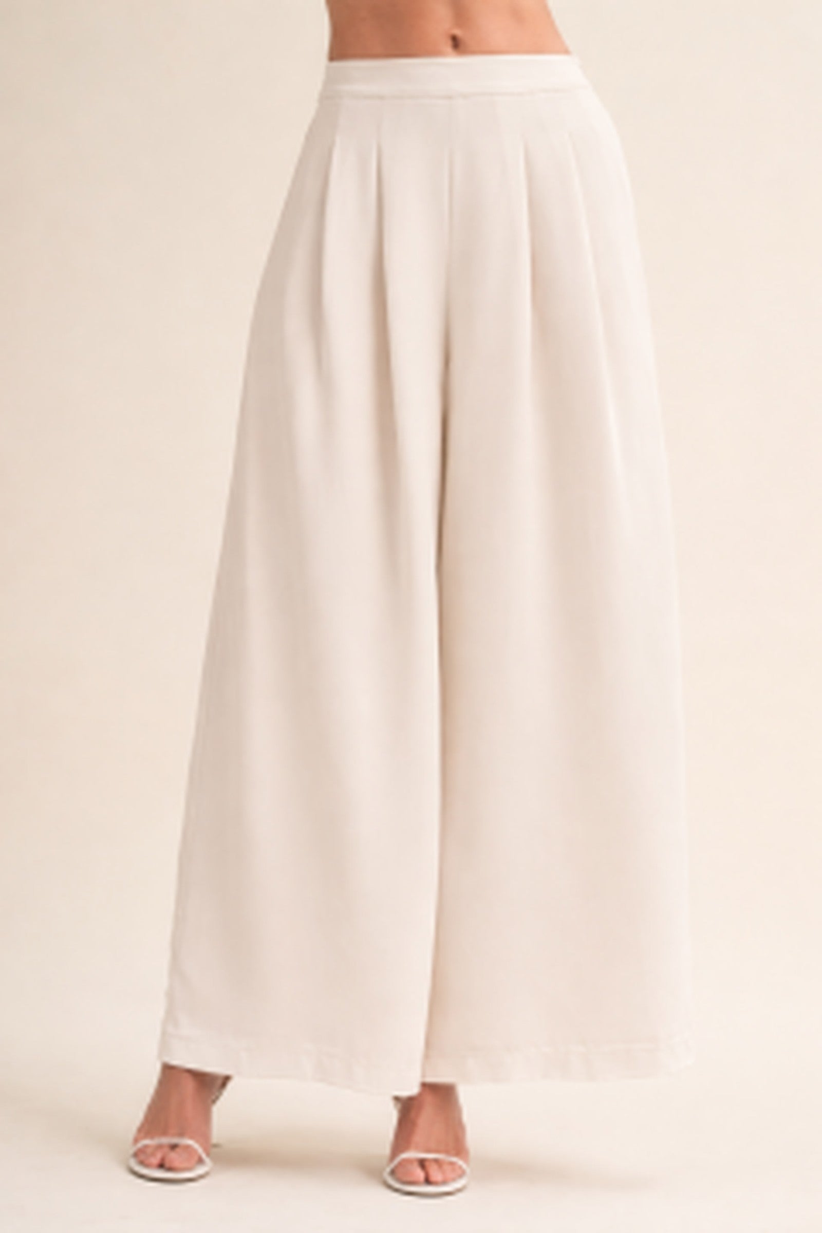 Ivory Flowing  Pants