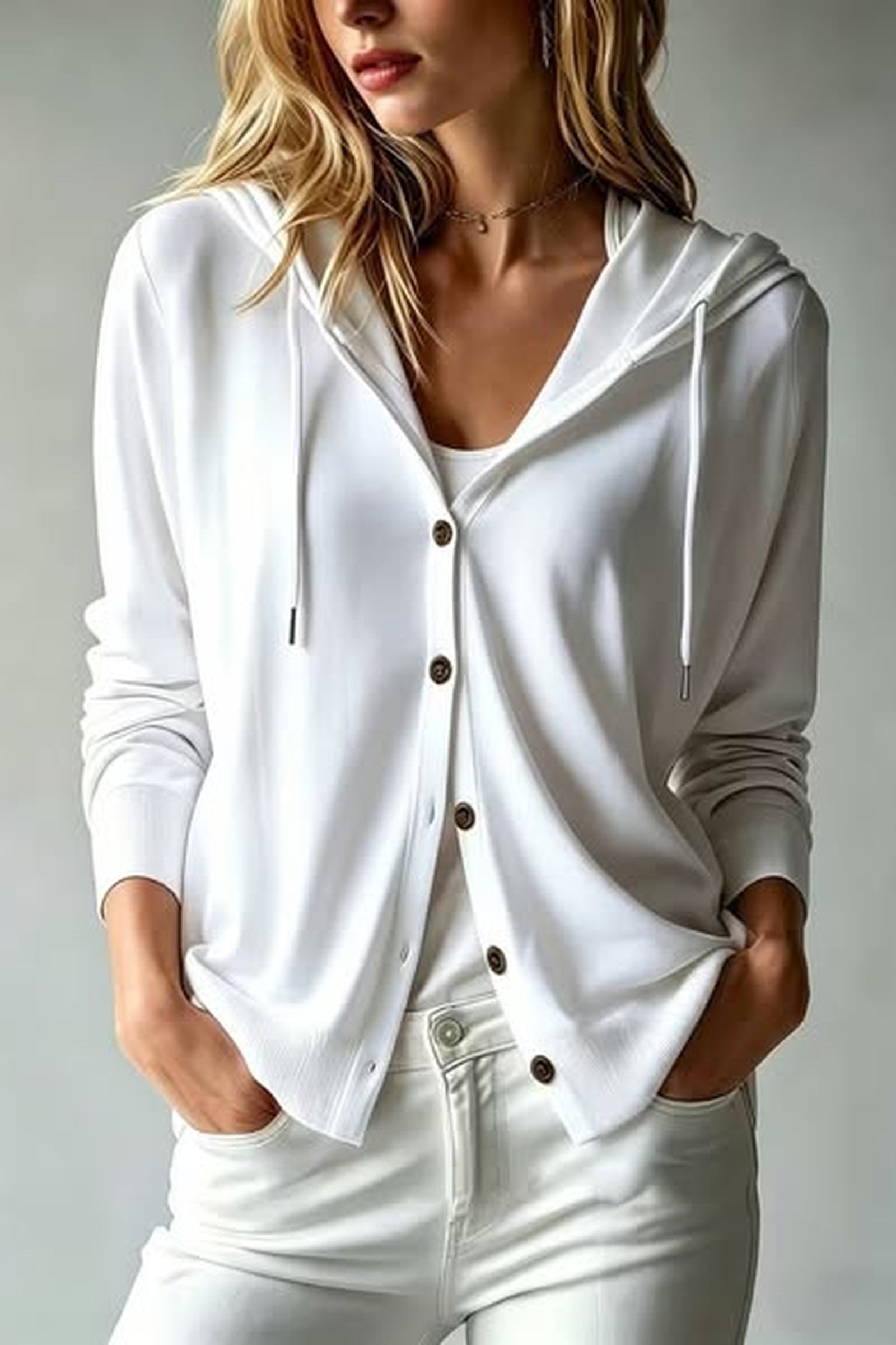 Lightweight Hoodie Cardi