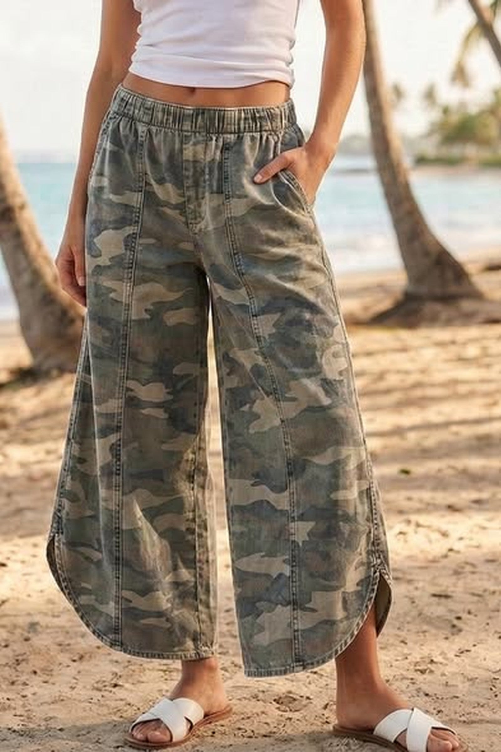 Washed Camo Pant