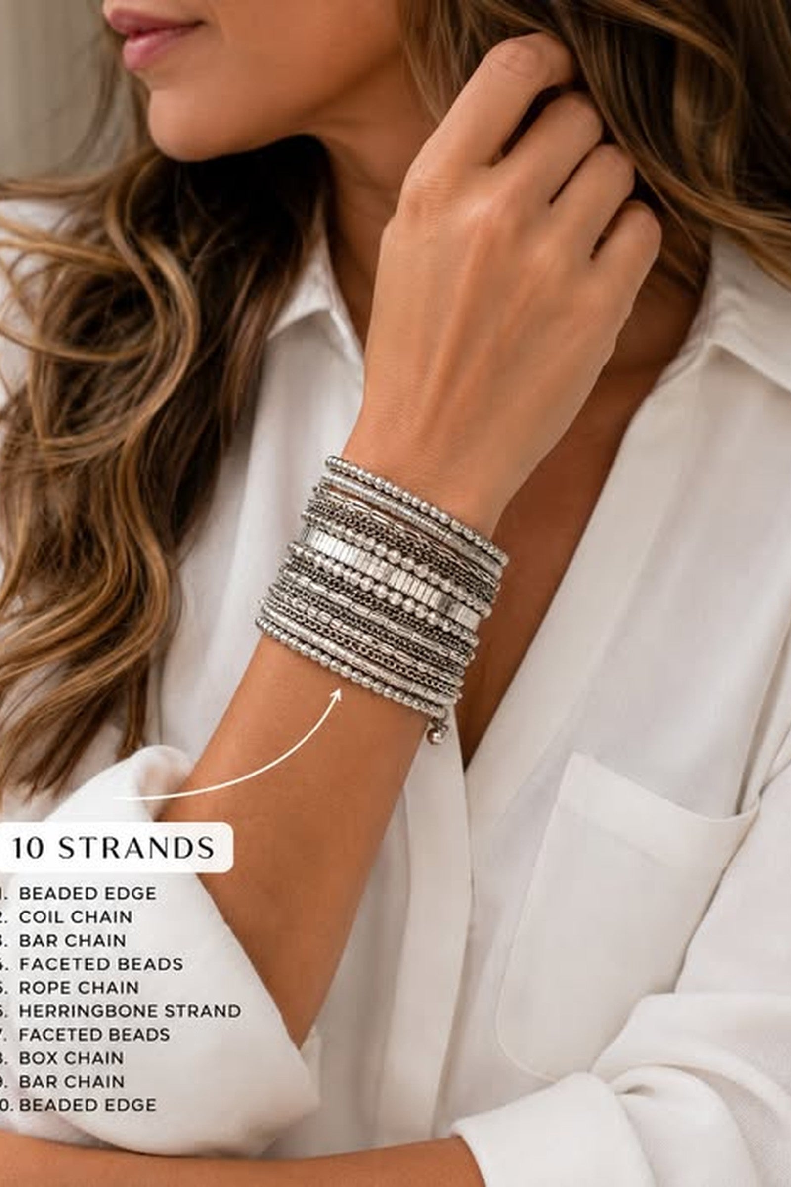 10 Strand Stack Bracelet