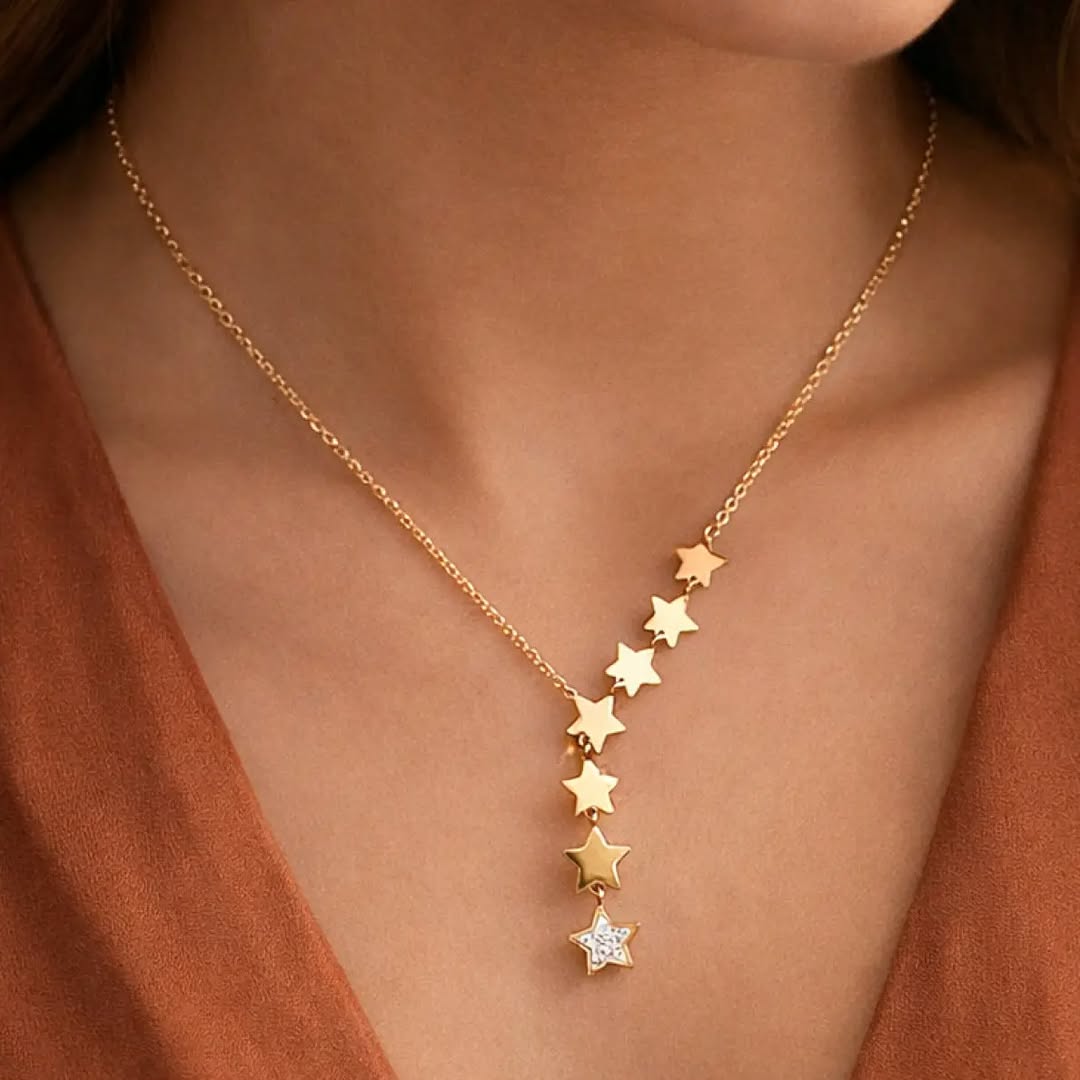 Cascading Star Necklace