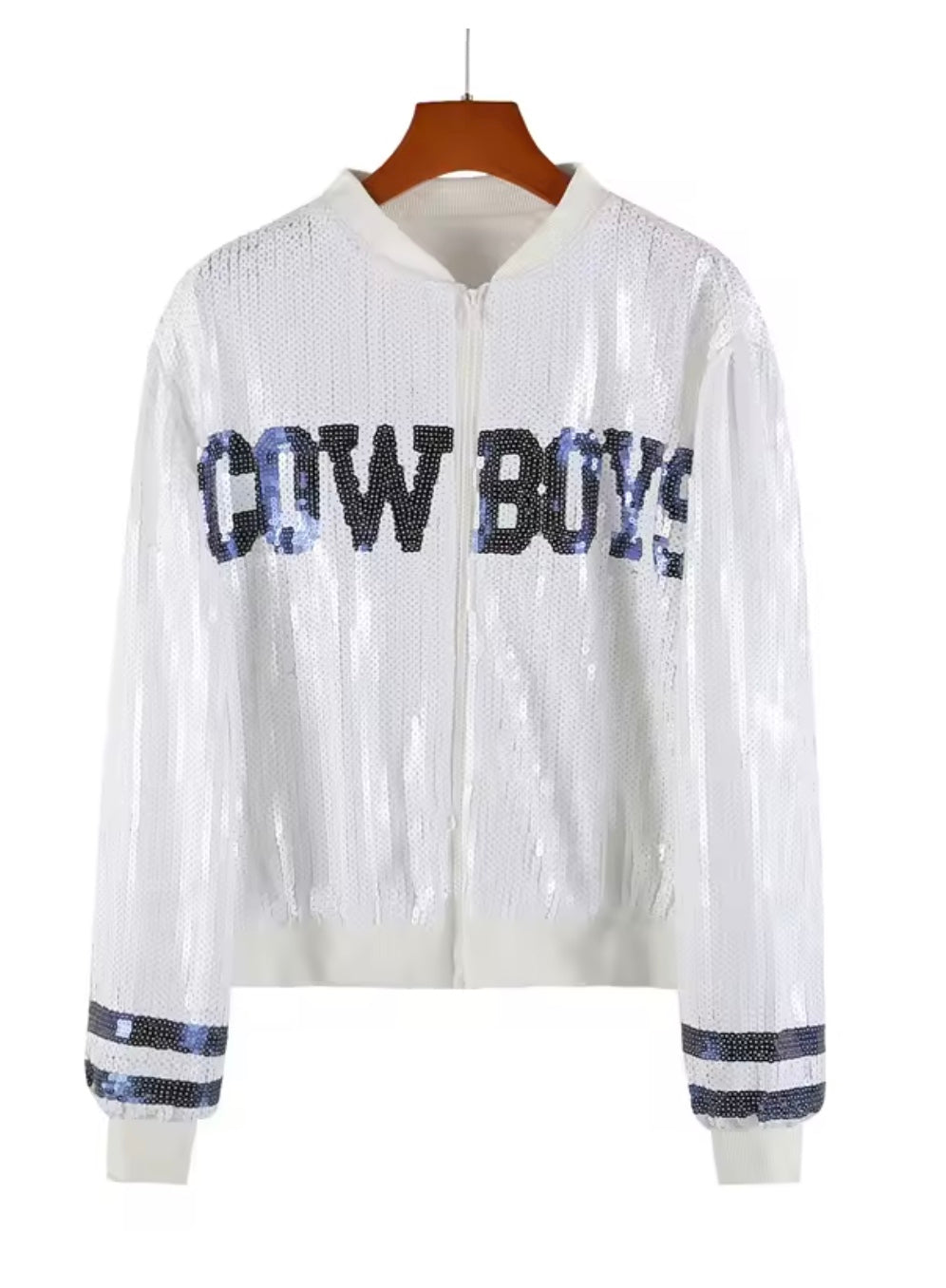 Cowboys Sequin Zip Jacket