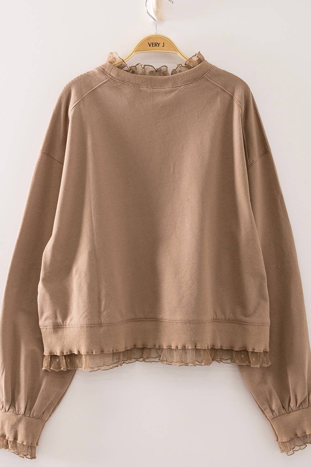 Lace Layered Sweatshirt
