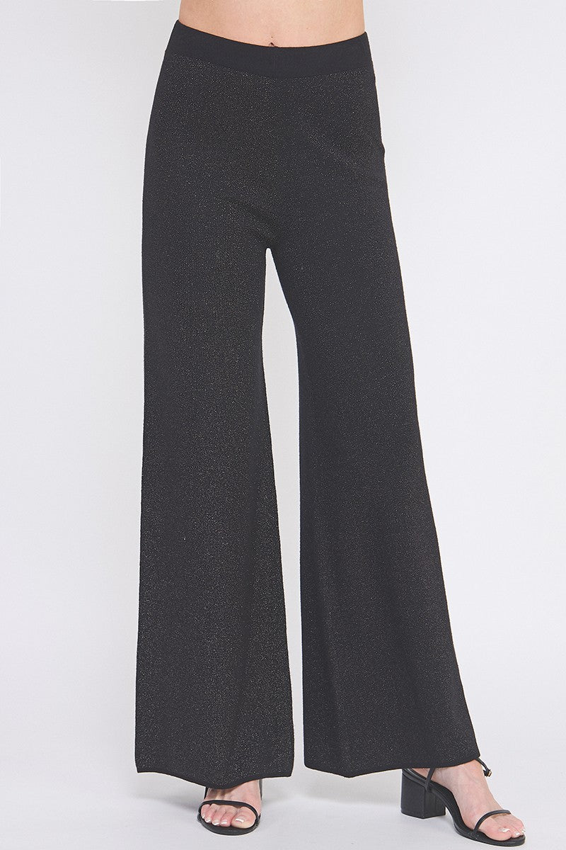 Lurex Fine Wide Leg Pant
