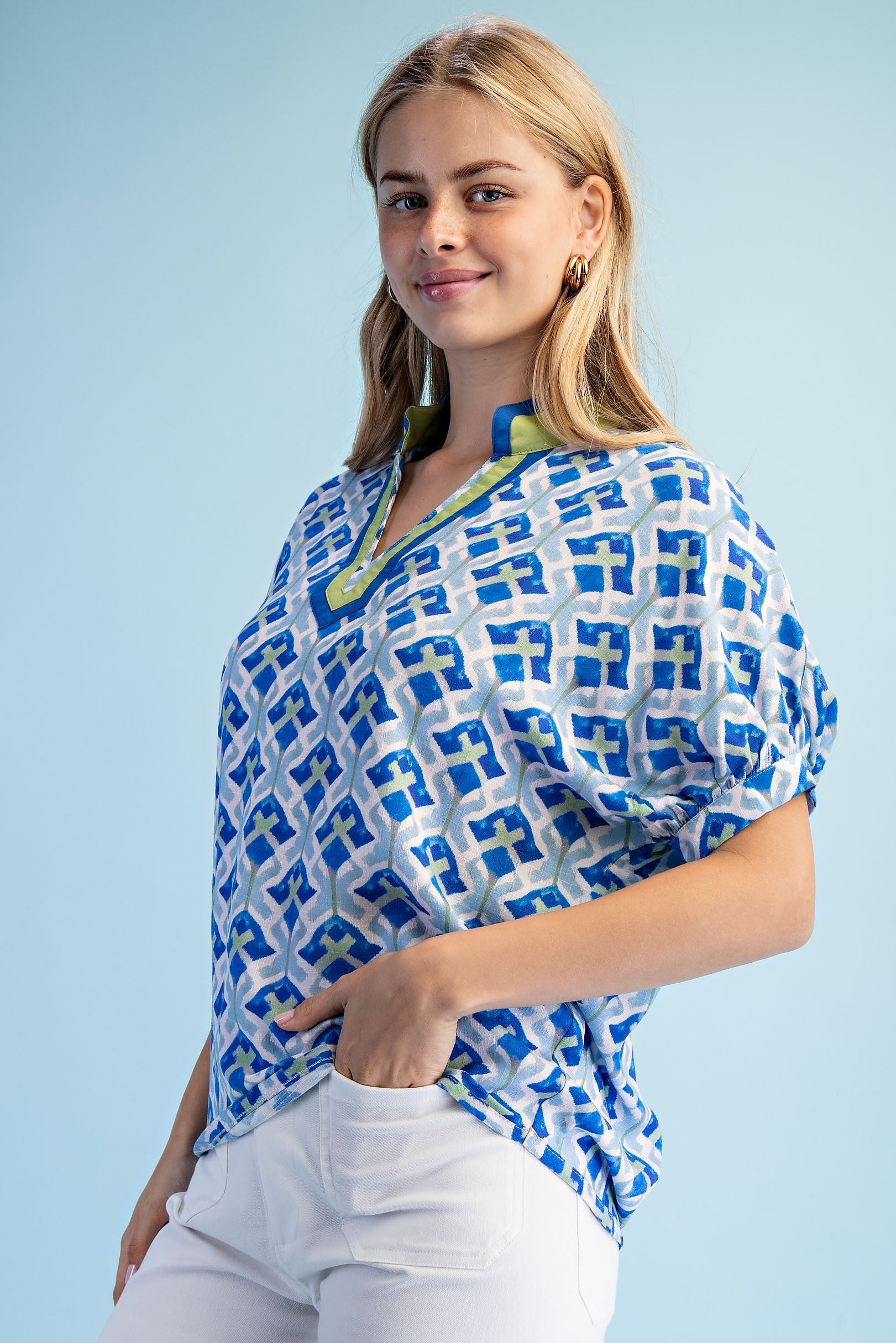 Print Dolman Tunic