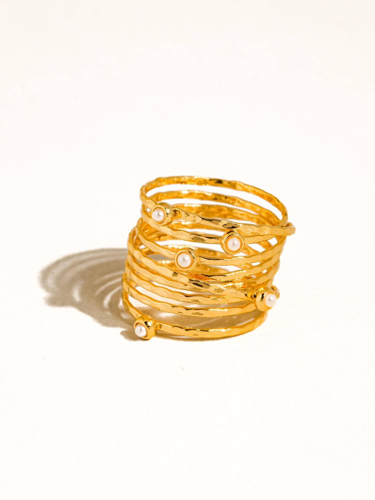18K Gold Vintage Multi-Band Ring