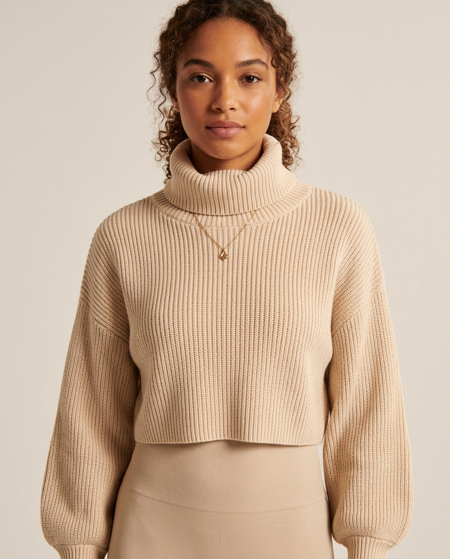 Crop Turtleneck