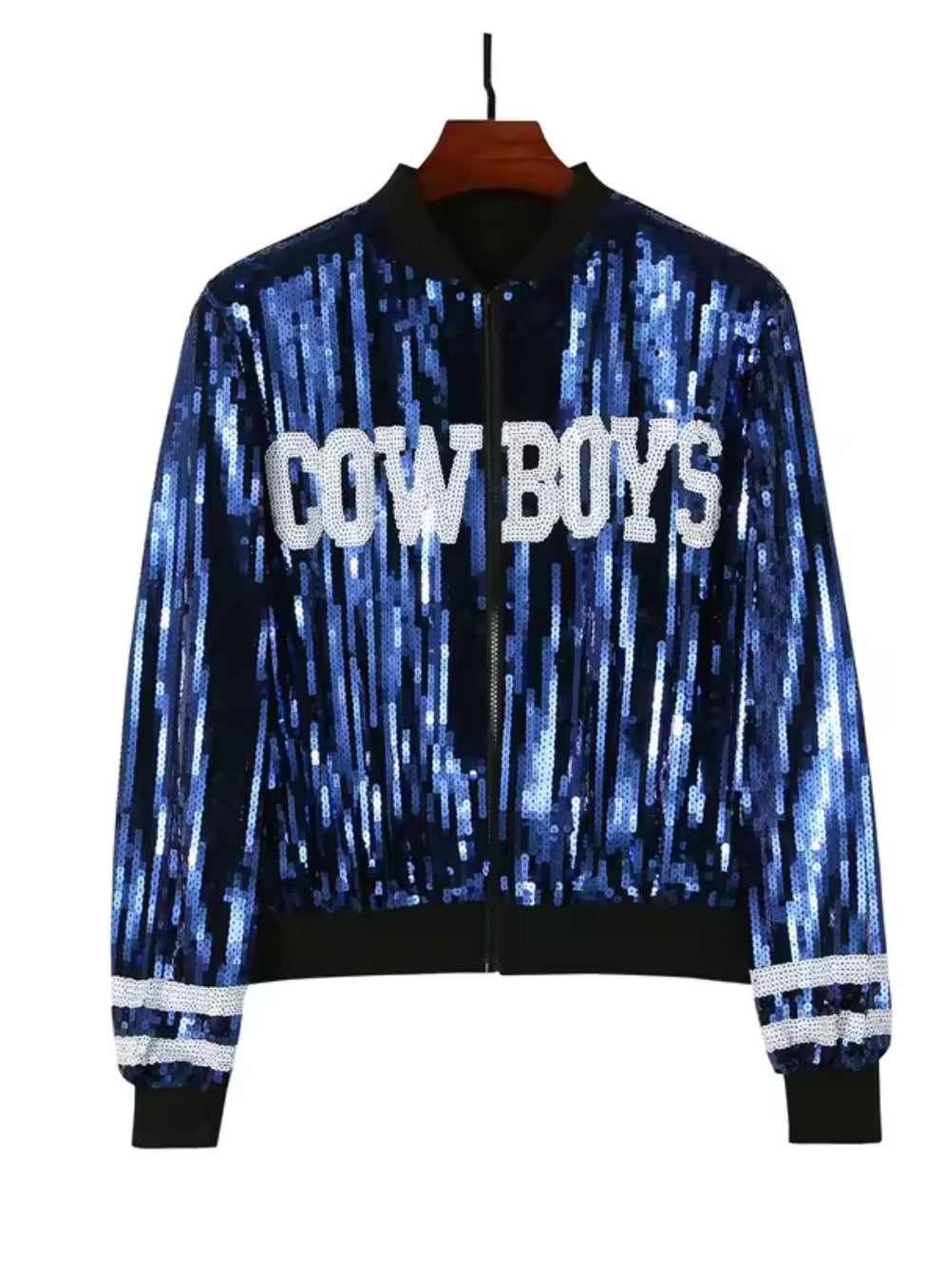 Cowboys Sequin Zip Jacket