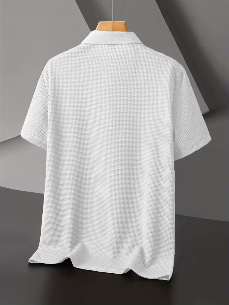 Men's Textured Polo