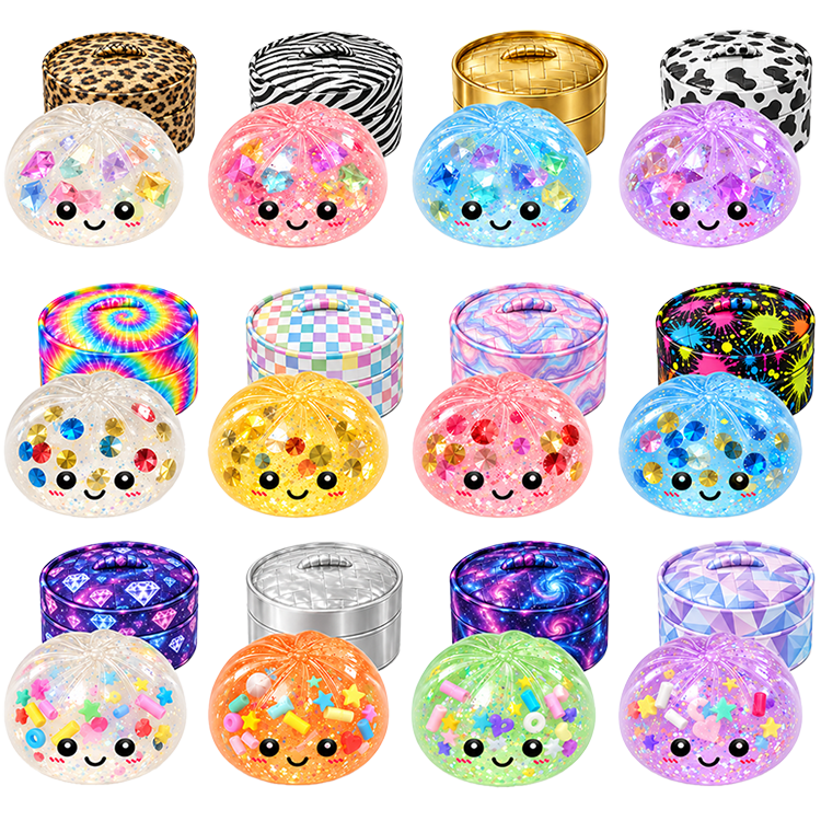 Mystery Gem Squeeze Dumpling Squishy Toy