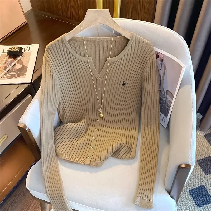 Designer Pony Ribbed Cardi