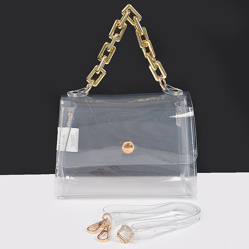 Transparent Big Chain Bag