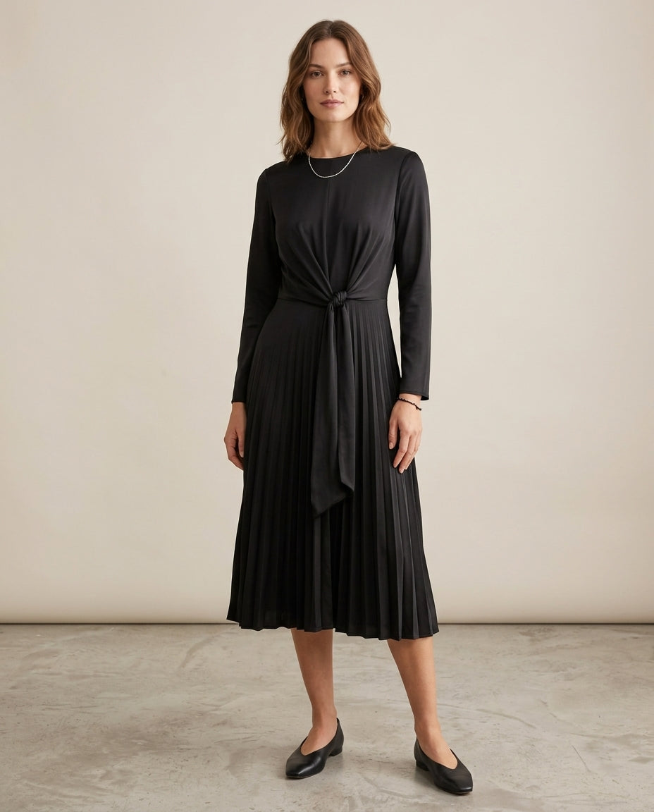 Twist Satin Dress